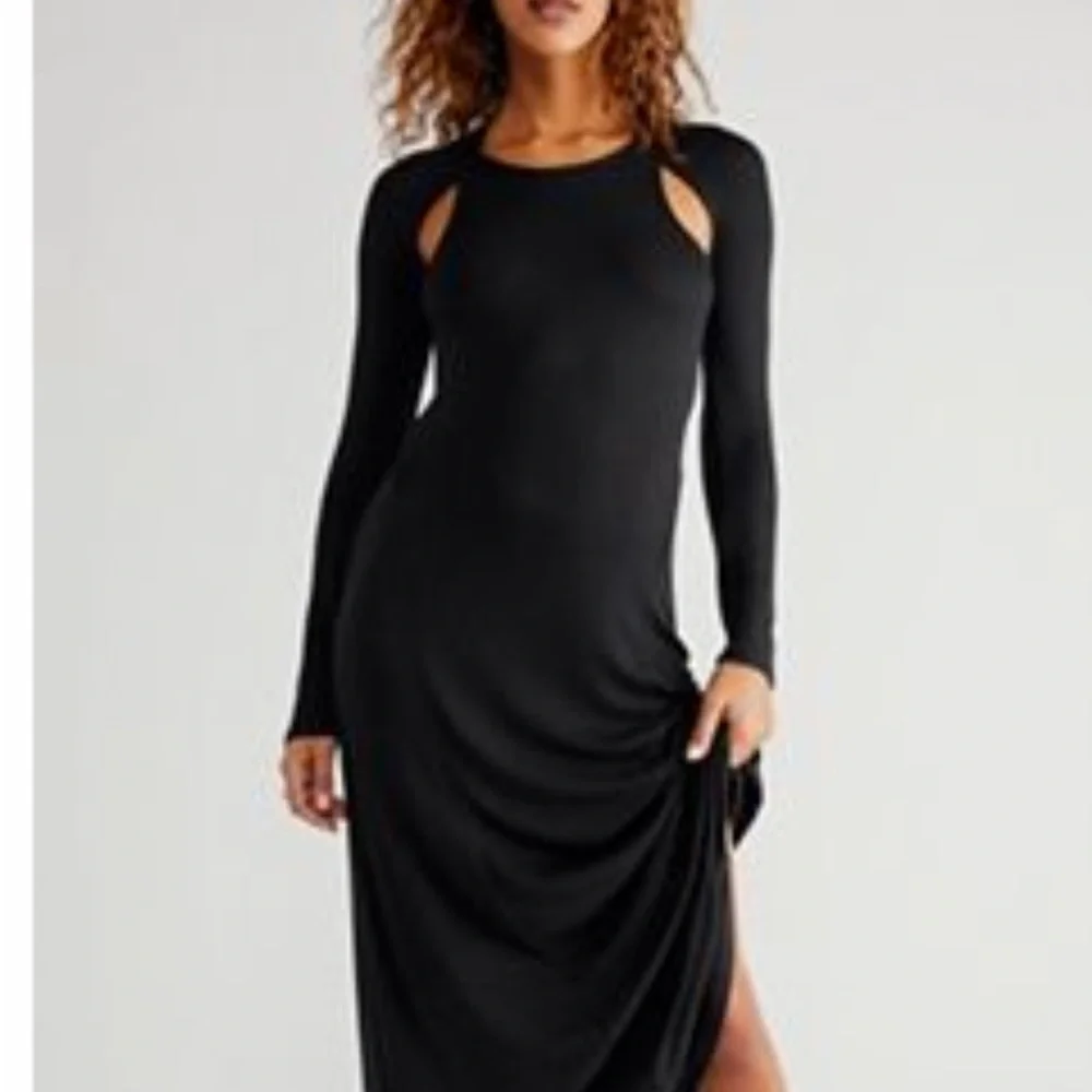 Free People Gray Maxi Dress - Picture 2 of 2